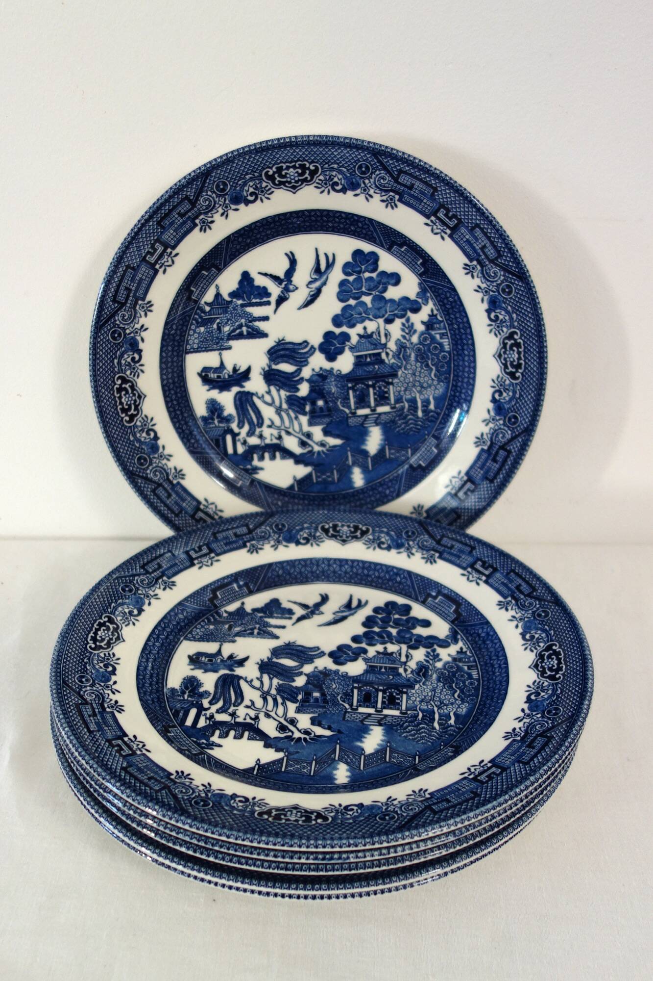 6 English plates