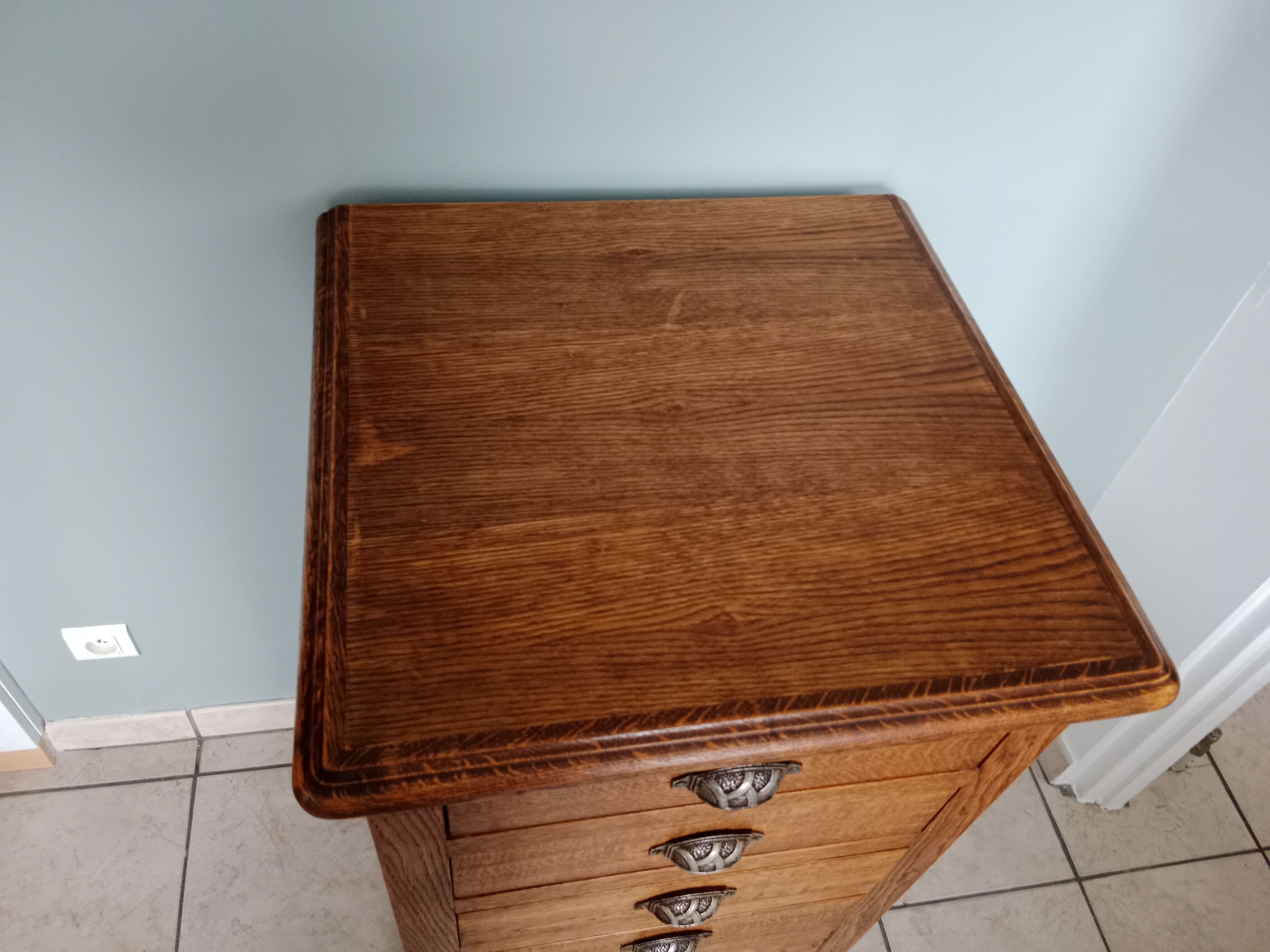 Chiffonnier semainier buffet commode grainetier meuble métier tiroirs bois industriel scandinave