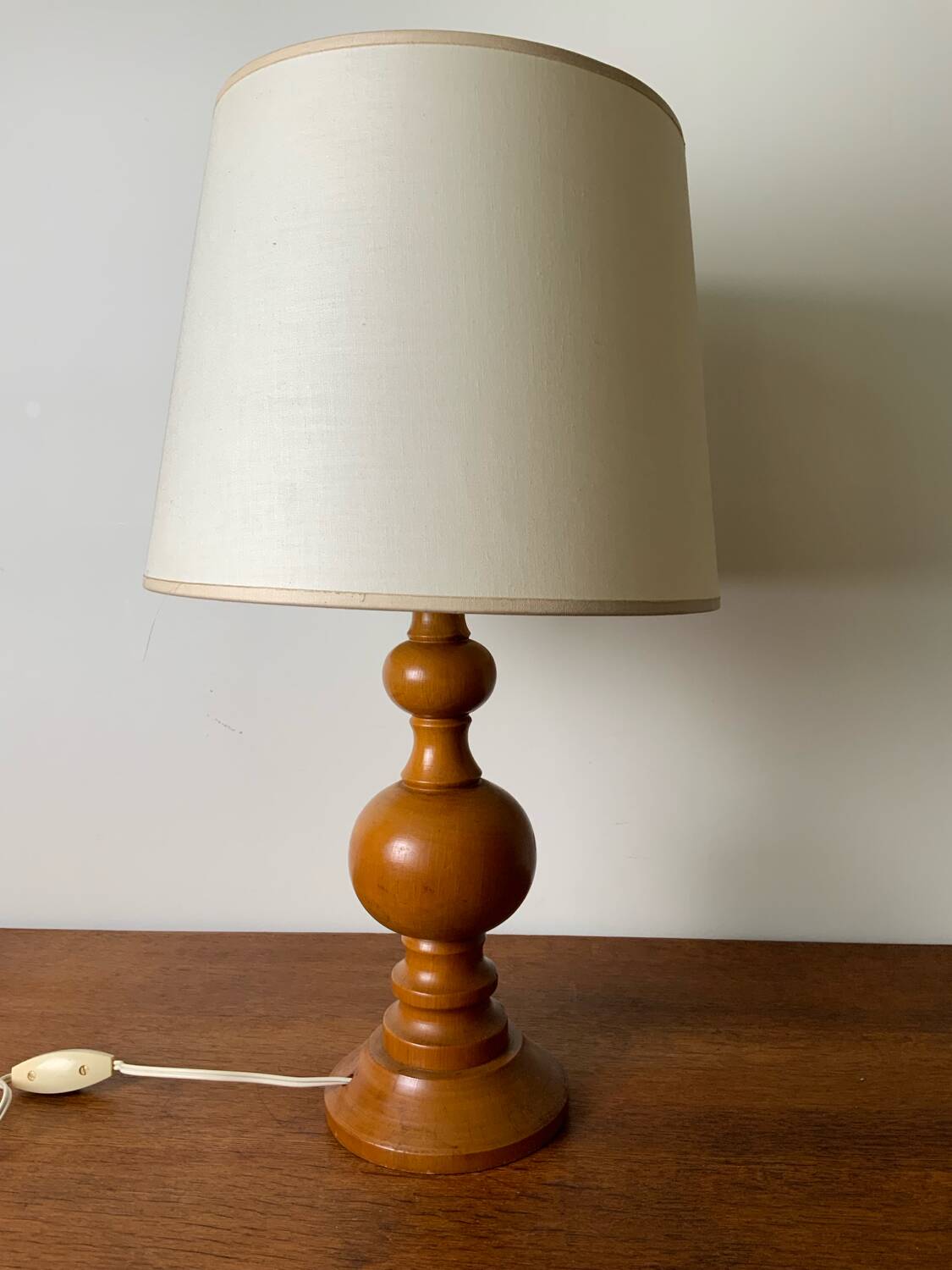 Vintage wooden lamp