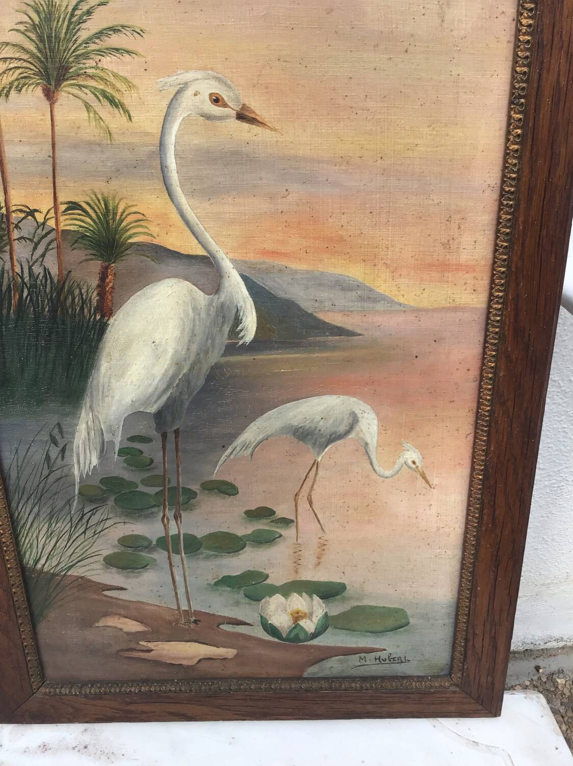 Paire tableaux exotiques