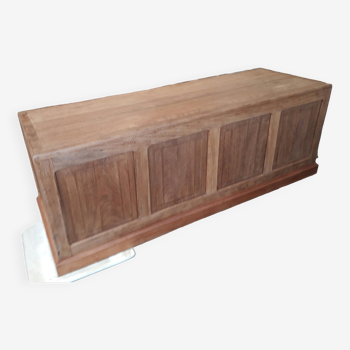 Bureau comptoir en bois exotique