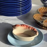 Pair of vintage lobster mini ramekins Saint Amand D15.5