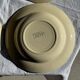 Set of 12 beige, pink, and blue deep plates from Digoin Sarreguemines, vintage.