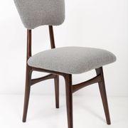 Grey Bouclé Chair from the 20th Century, 1960s