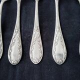 6 Apollo Silver Metal Table Forks Acanthe Model