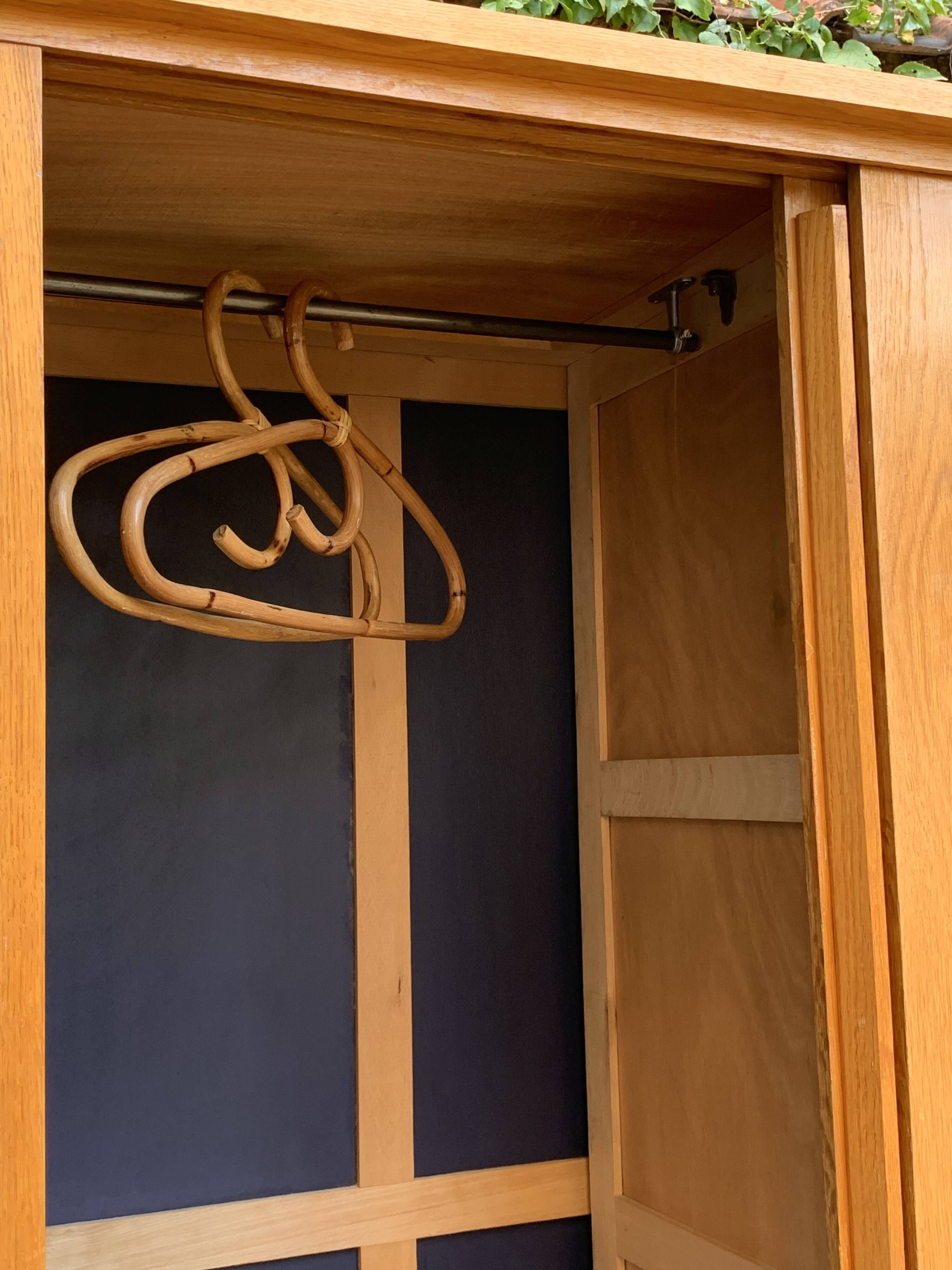 Vintage wardrobe with compass feet 1960