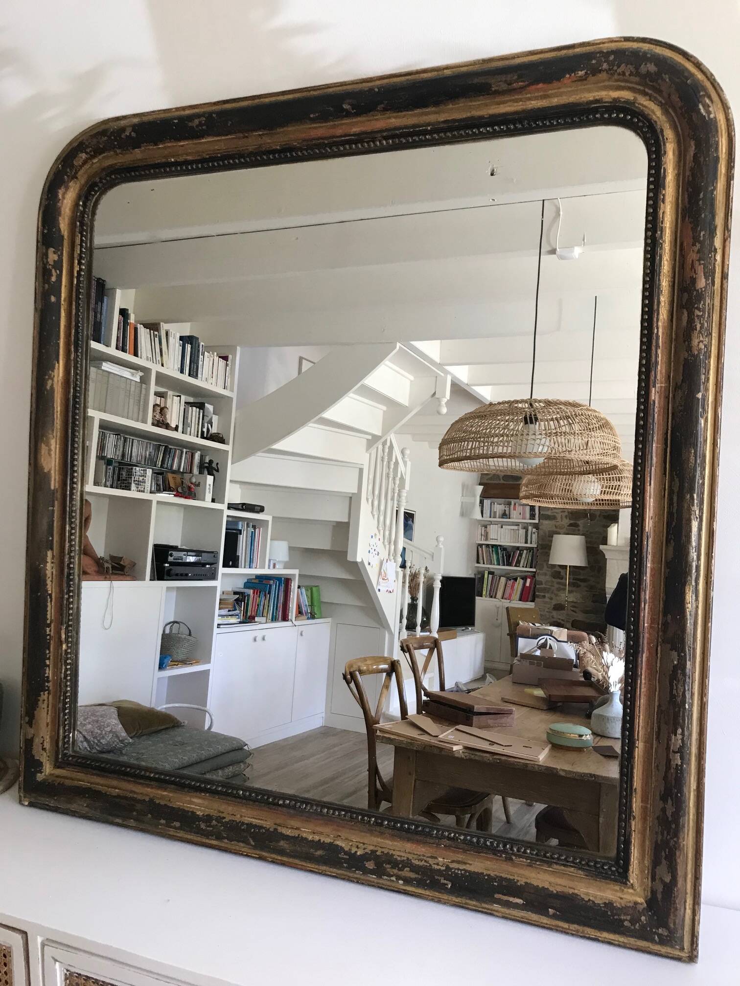Antique Louis Philippe mirror 120x127