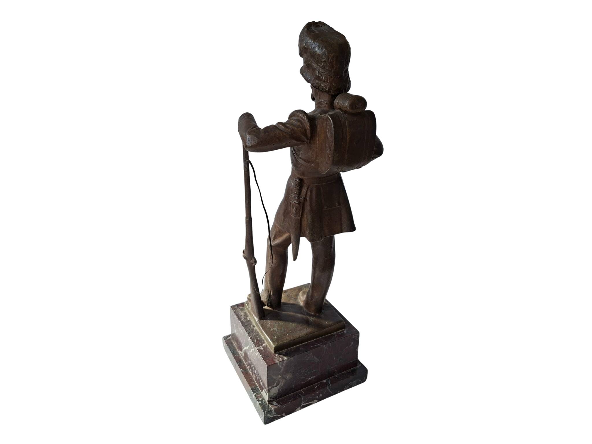 Sculpture en bronze "Soldat" – Fonderie Laganà, Naples (XXe siècle)