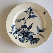 Plat pavots en faience de Gien 19e décor Eté