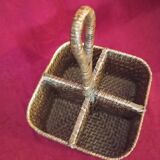 Wicker bottle holder
