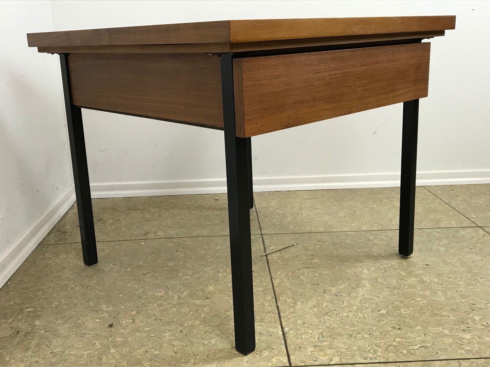 60s 70s teak sewing box sewing table utensilio coffee table mid century 60s