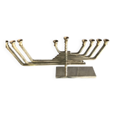 Candleholder silver plated, made in Israel by Karshi, 1970