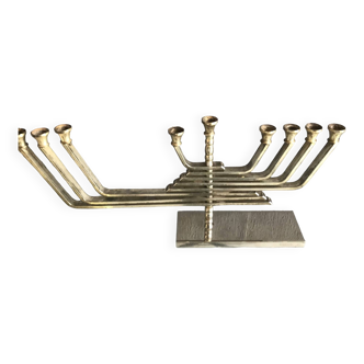 Bougeoir plaqué argent, fabriqué en Israël par Karshi, 1970