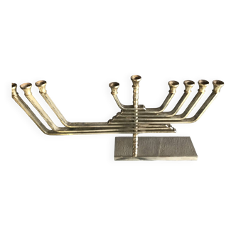 Candleholder silver plated, made in Israel by Karshi, 1970