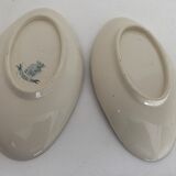 Pair of Gien opaque porcelain ravines, April model
