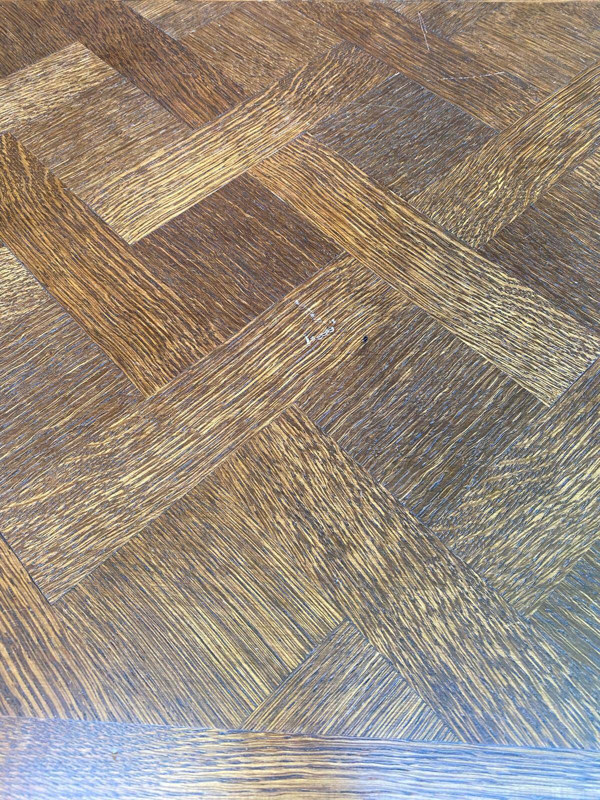 Louis XV style oak center desk