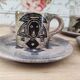 4 tasses à café en grès, années 70