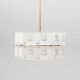 Crystal and brass pendant lamp by Carl Fagerlund for Orrefors, Sweden, 1960.