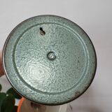 Vintage adjustable lamp, orange, made of metal.