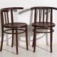 Antique bentwood chairs (circa 1920). Set of 4 pieces no. 2