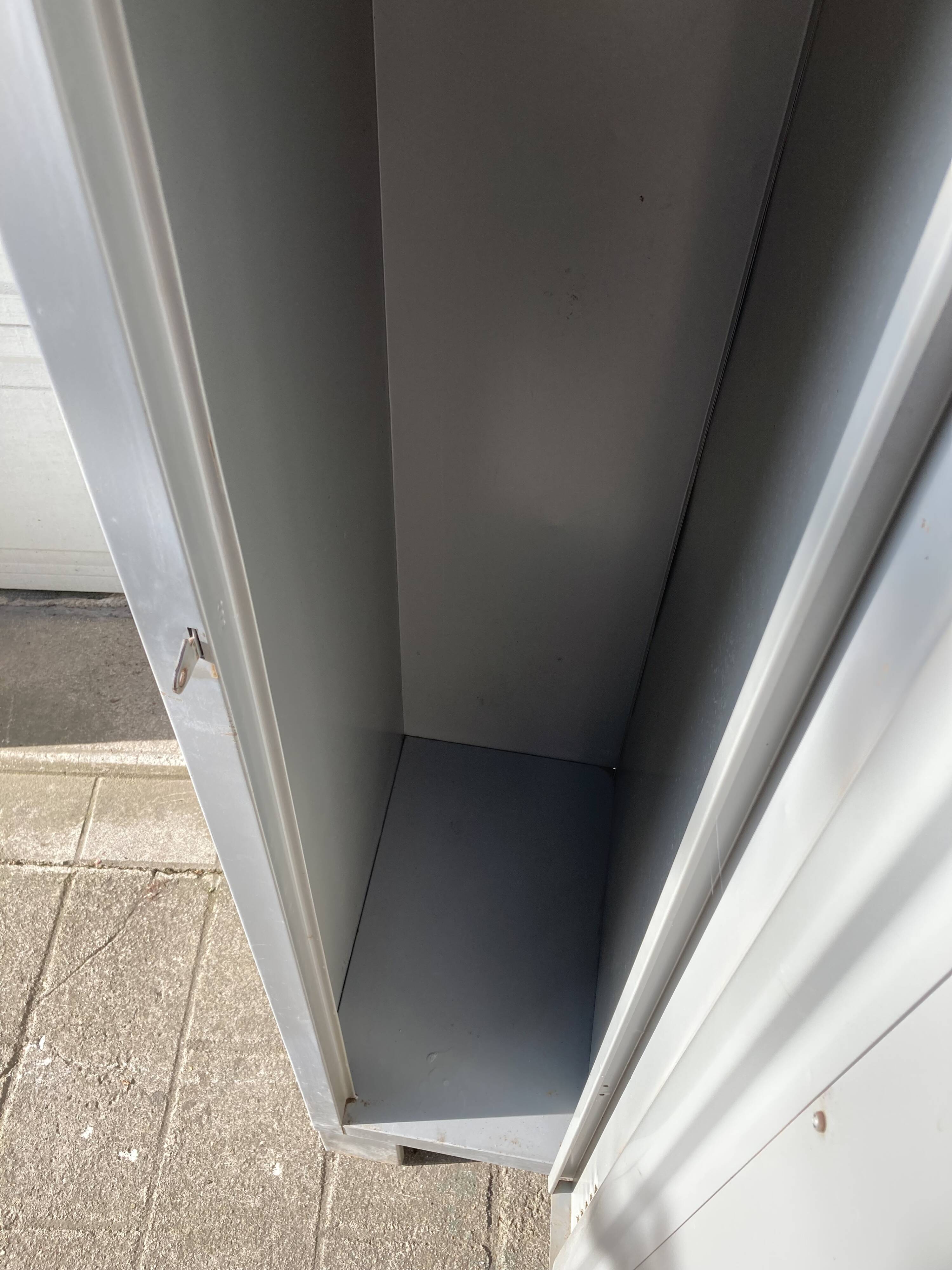 Two-door metal locker