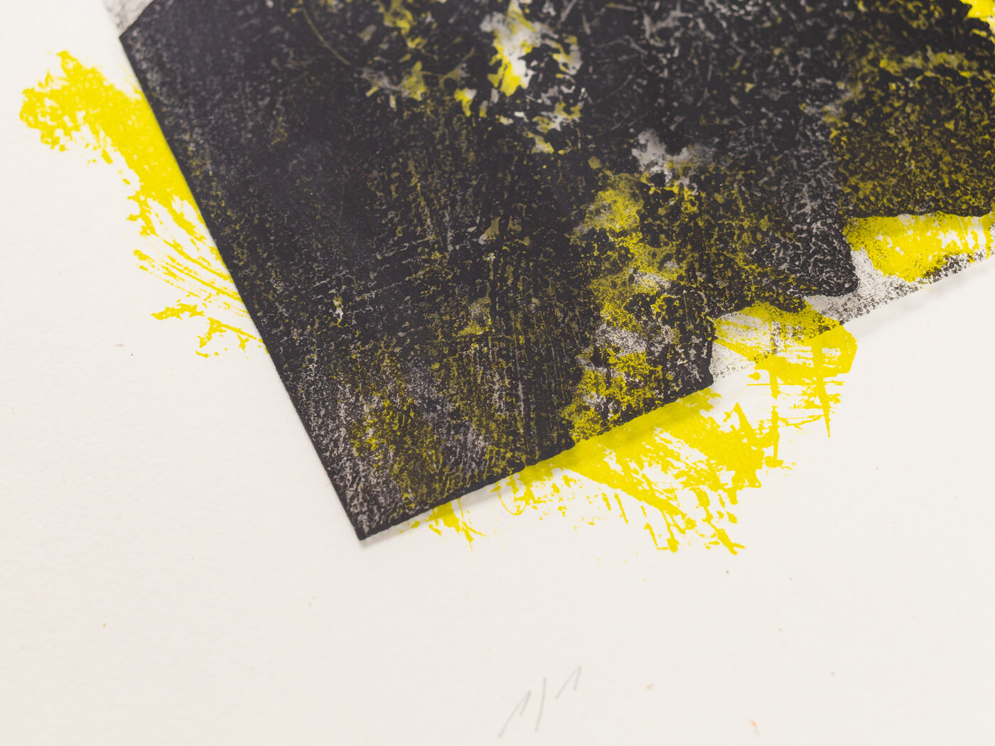 At Night, Color Lithograph, 41 x 51 cm