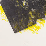 At Night, Color Lithograph, 41 x 51 cm