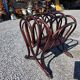 Thonet curved wood magazine rack Art Nouveau