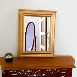 Antique gilded wooden mirror