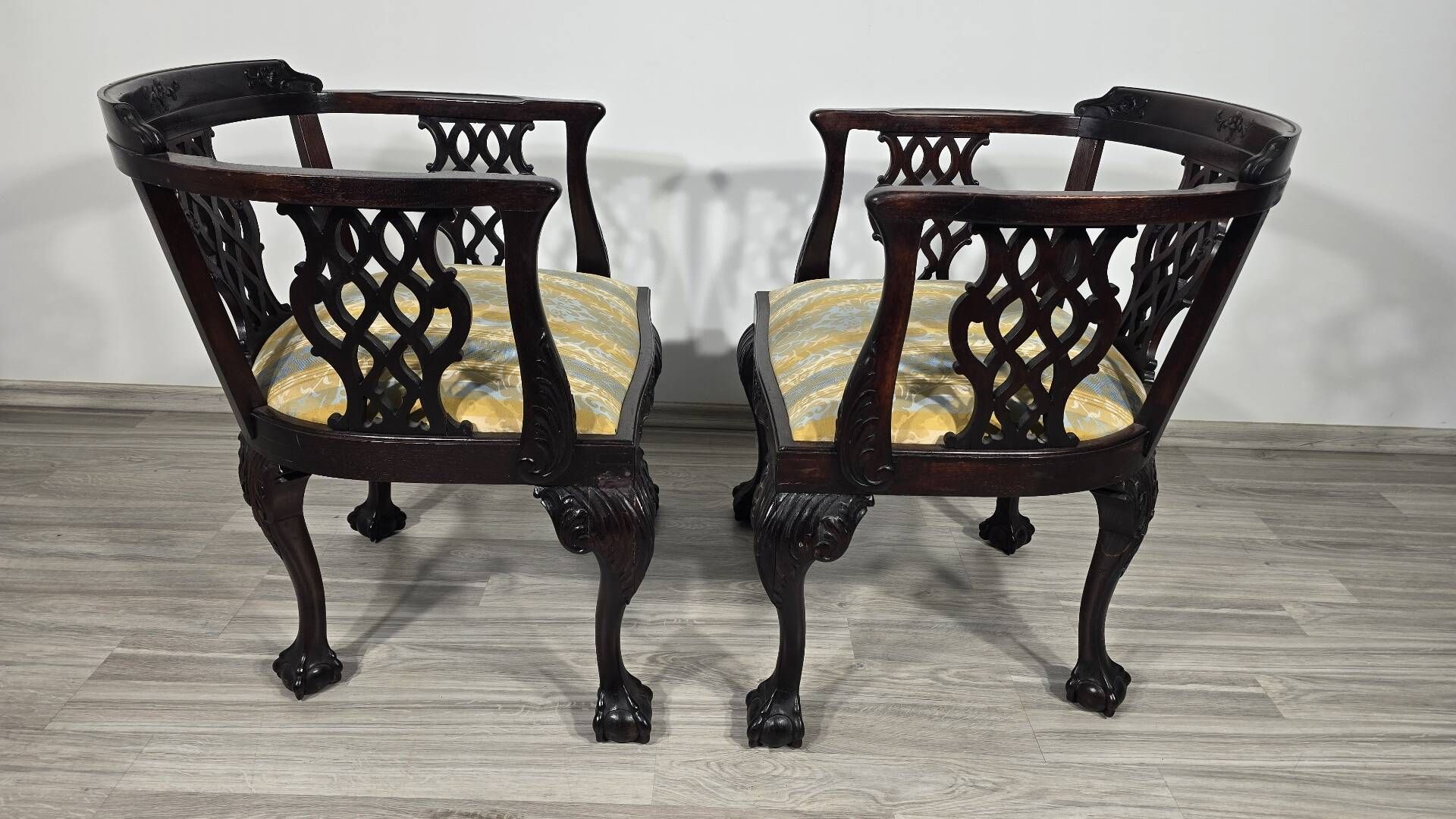 Chippendale style chairs