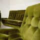 Pair of green velvet Atlantis armchairs by Jitona, ex Czechoslovakia 60s