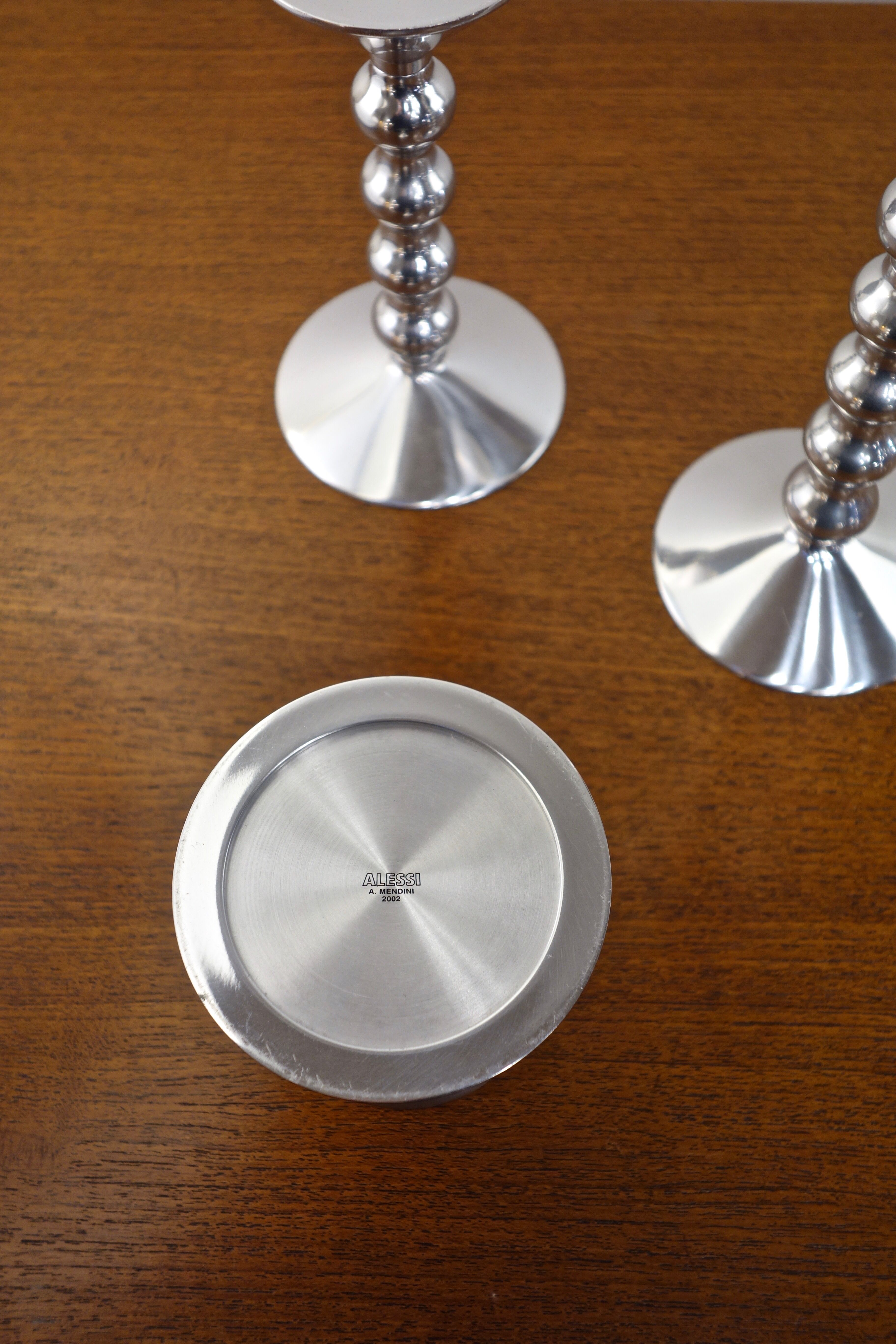 Set of 3 candle holders by Alessandro Mendini for Alessi, Italy 2002