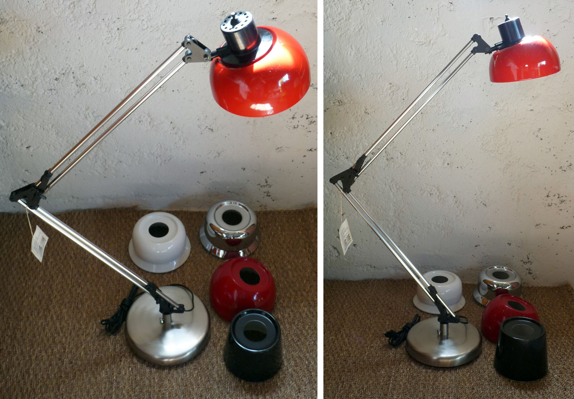 Lampe à poser géante modèle Giotto éditée par LUCE e DIMENSIONI – années 80