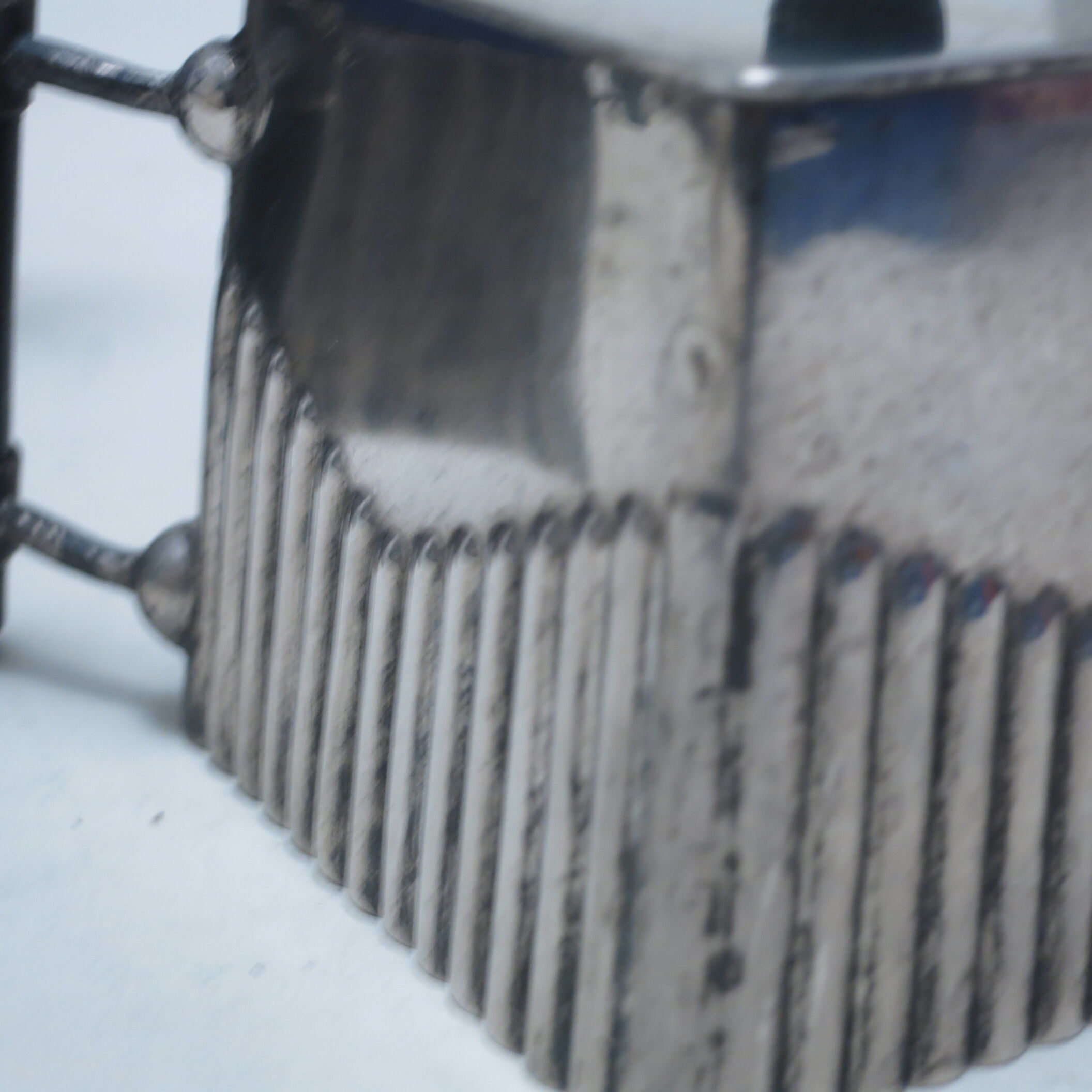 Art Deco coffee service in silver metal