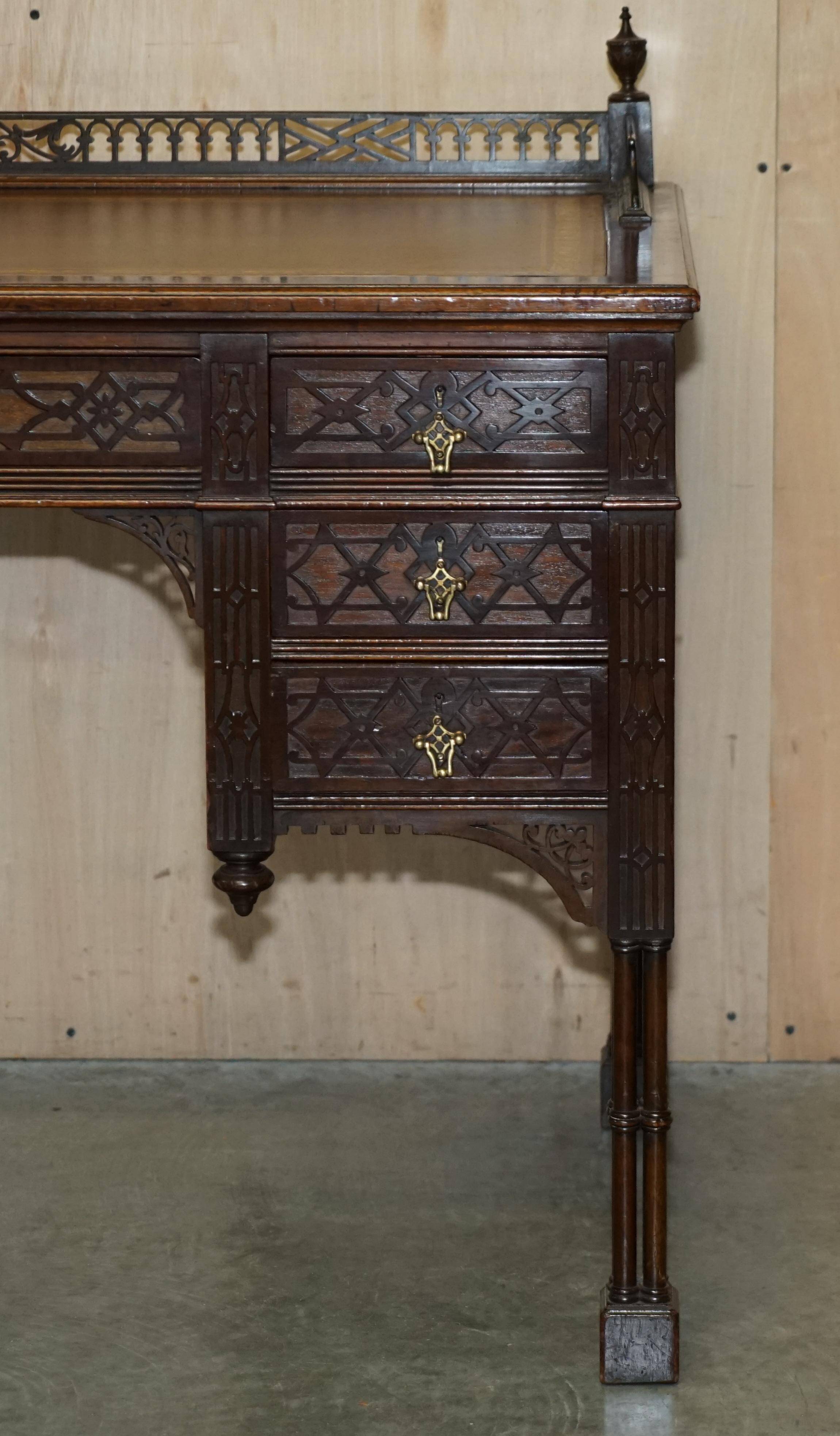 Chinese Chippendale bureau restored by Edward & Roberts