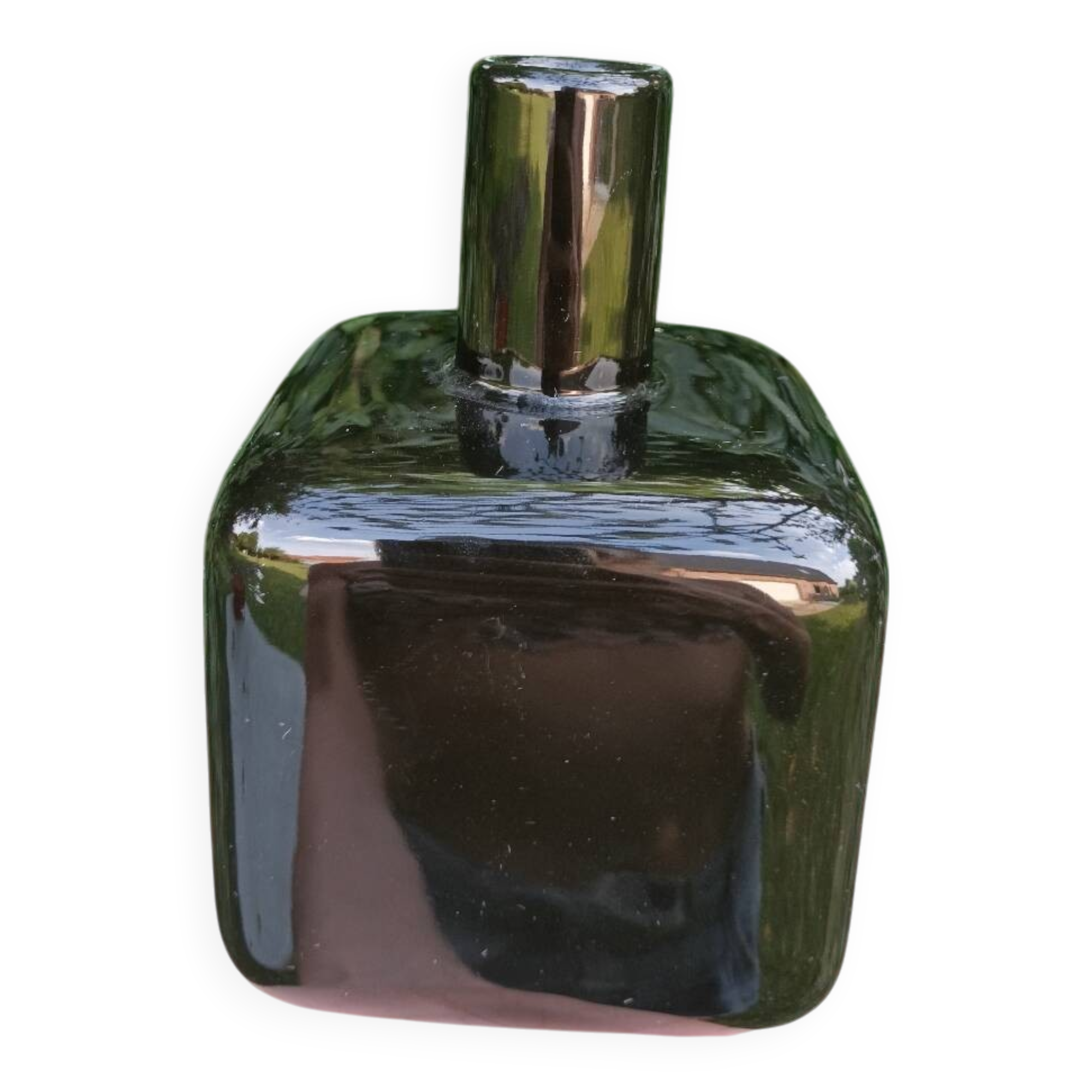 Vase Noir Cubique