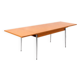 Vintage orange Formica table – 1980s – Retro design