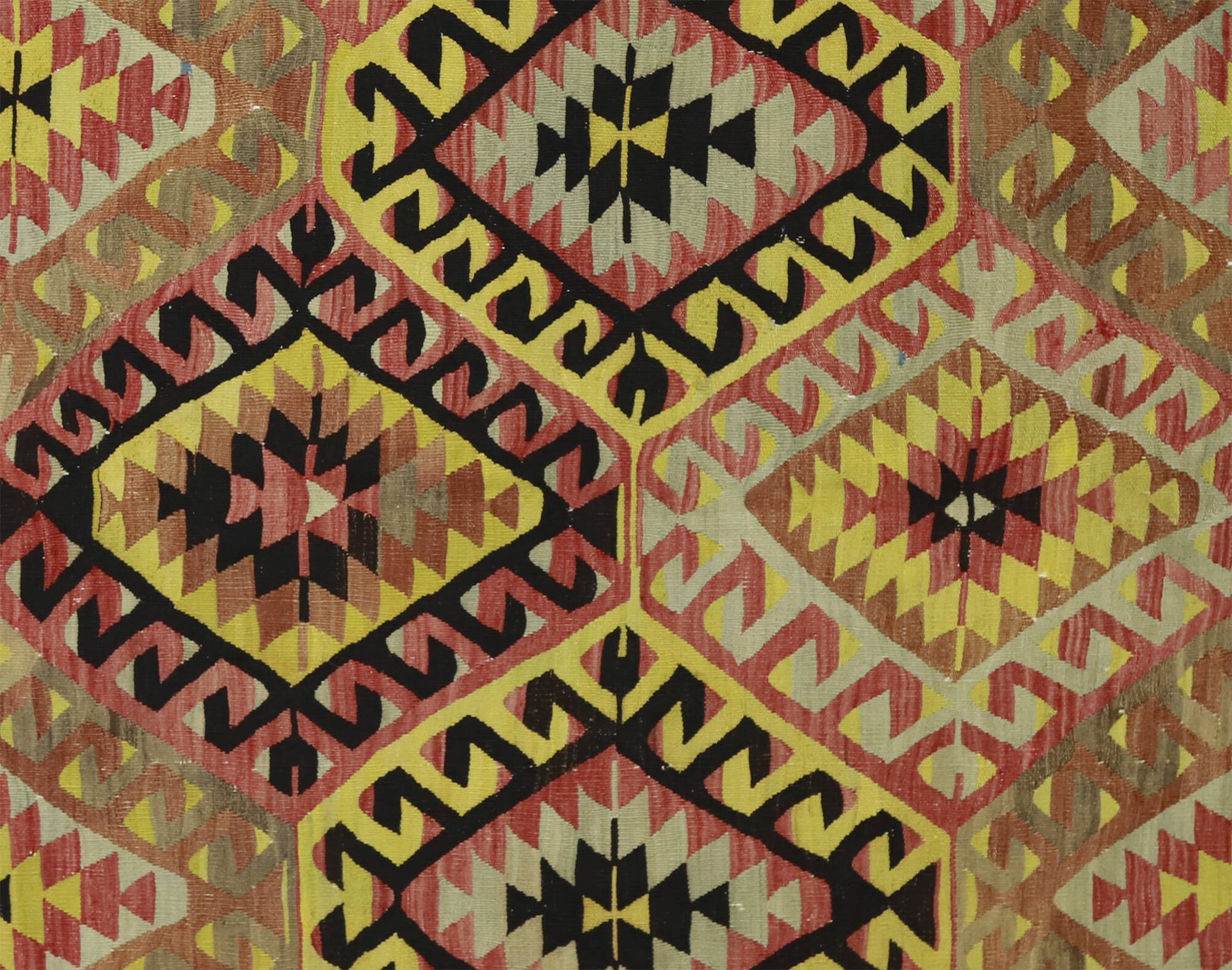Grand Kilim Turkish Anatolia 155x290 cm Vintage Geometric Handwoven