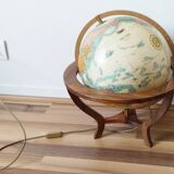 Taride illuminated terrestrial globe, wooden tripod, 1993