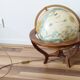 Taride illuminated terrestrial globe, wooden tripod, 1993