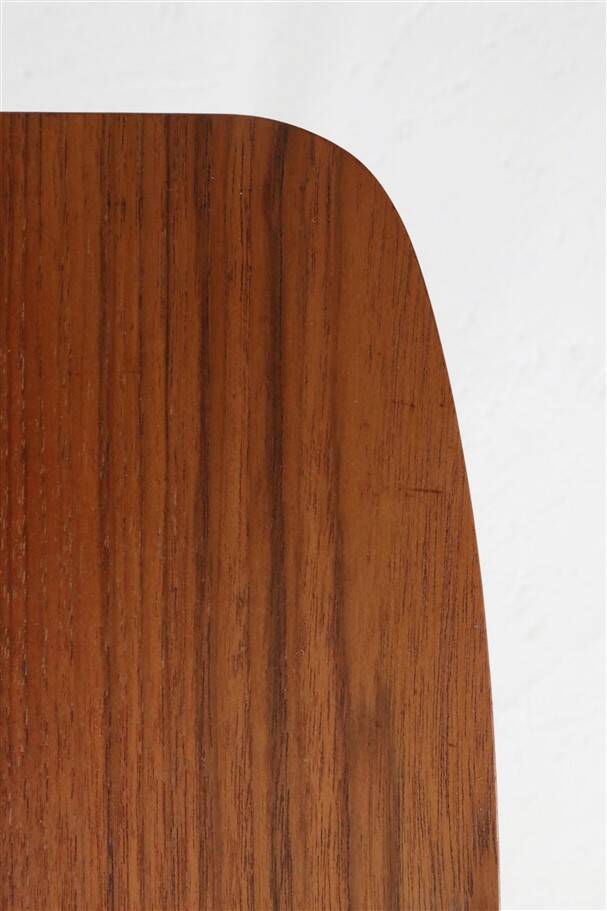 Set of 3 asymmetrical teak nesting tables / side tables / Mid Century Danish Modern Design / 1950s / 1960s