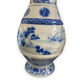 Pair of Asian vases in white and blue porcelain