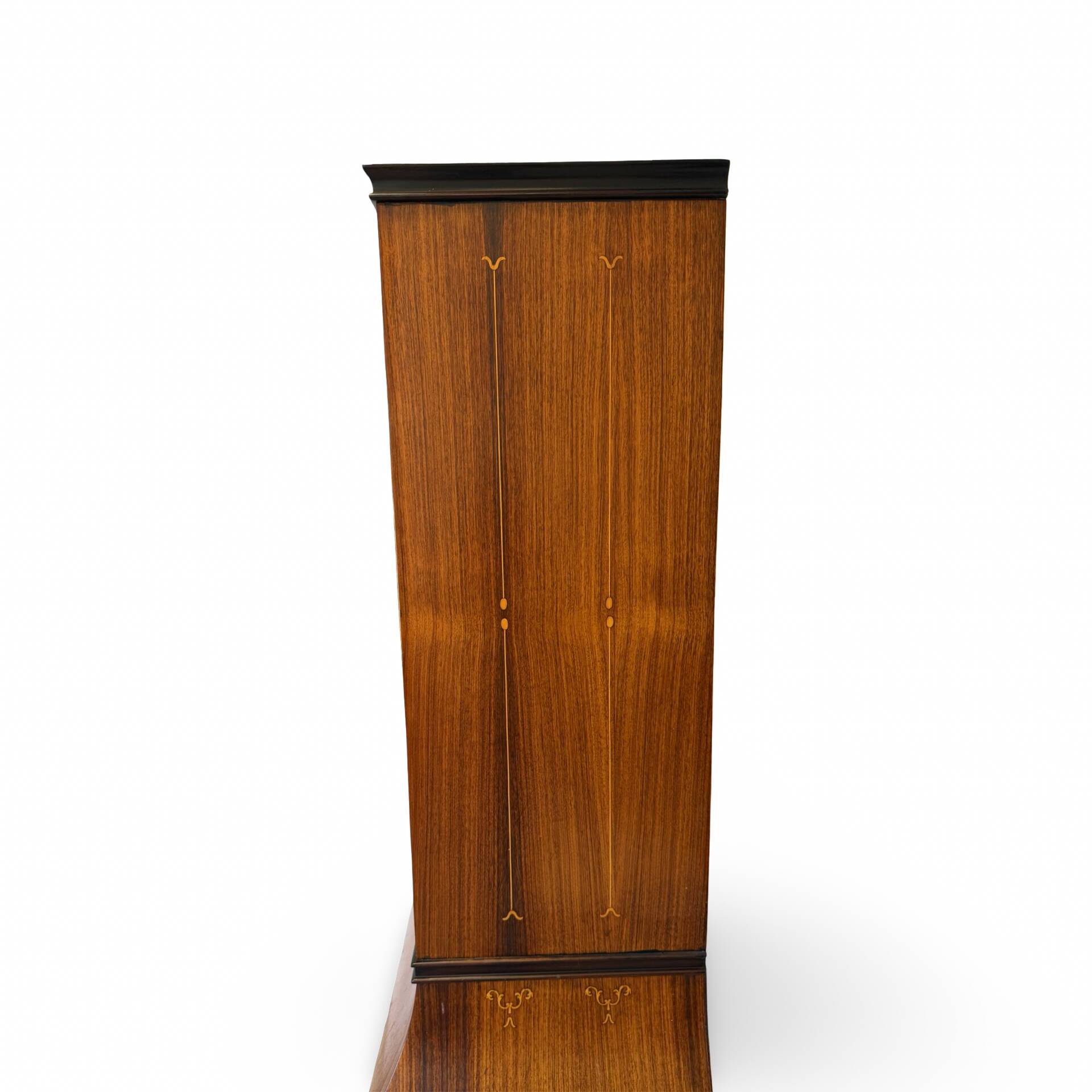 Secretary credenza in marquetry in the Italian Louis XV style from the mid-century, 1960.