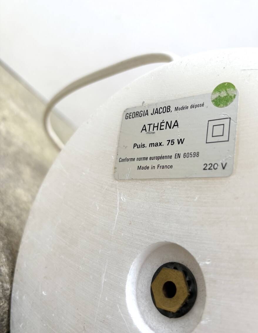 Large floor lamp Athena by Georgia Jacob, made in France, 1980s.