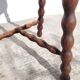 Tabouret vintage à chapelet tripode