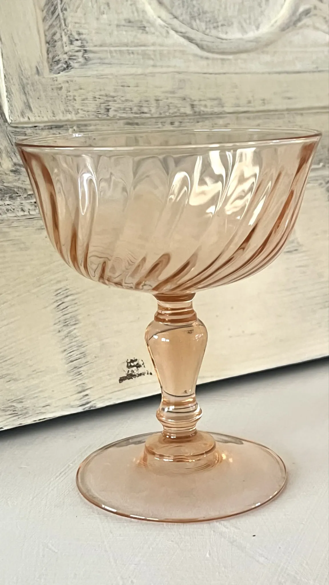 Champagne glasses – Vintage French Glass Set of 4