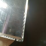 Art deco mirror in smoldered glass