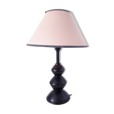 Black wood table lamp