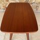 Table d’appoint vintage , pieds compas , circa 1960s