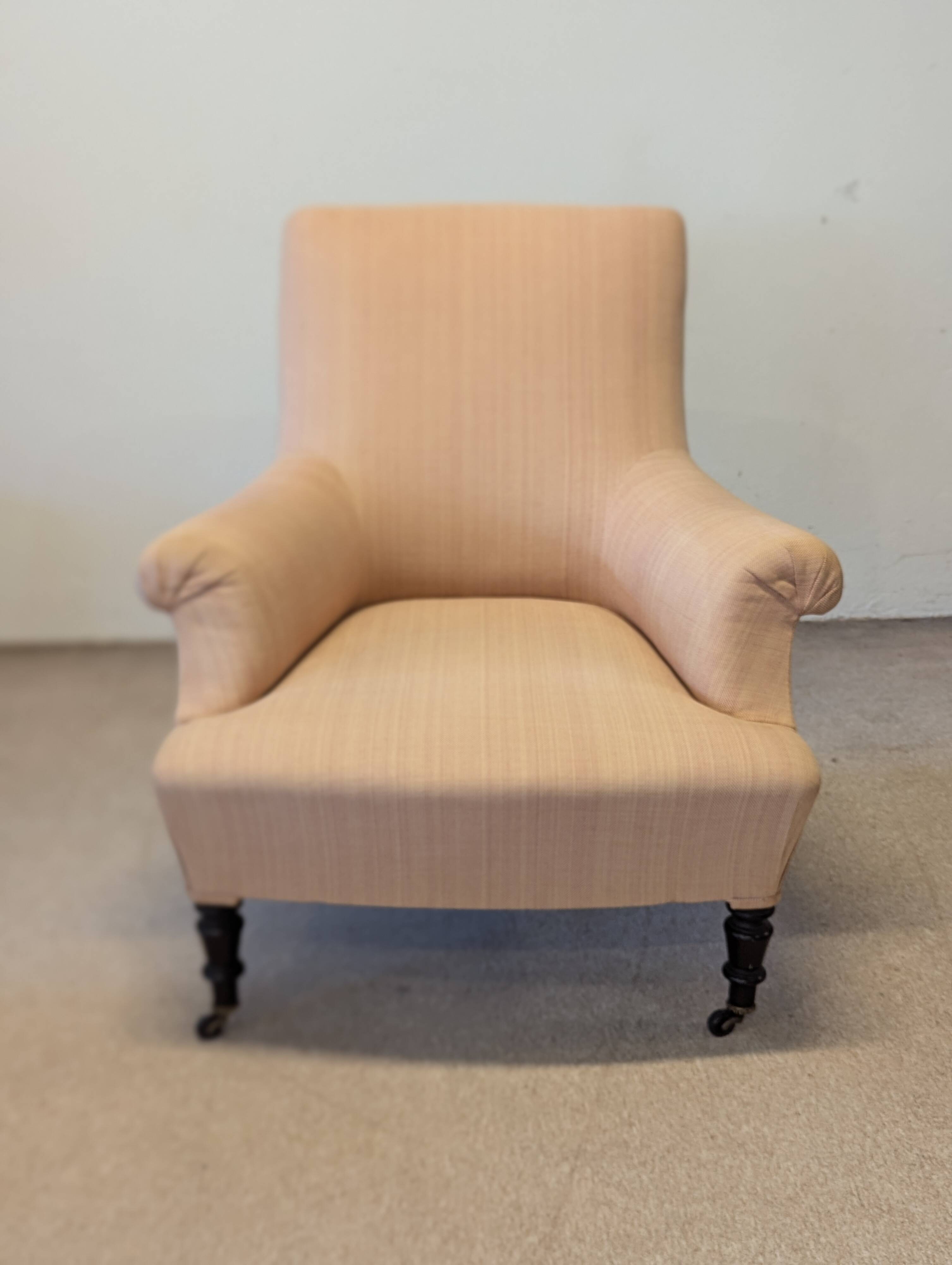 19th-century frog armchair